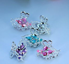 一元飾品、兩元店供應 小樹葉貓眼小頂夾的廠家直銷與批發優勢